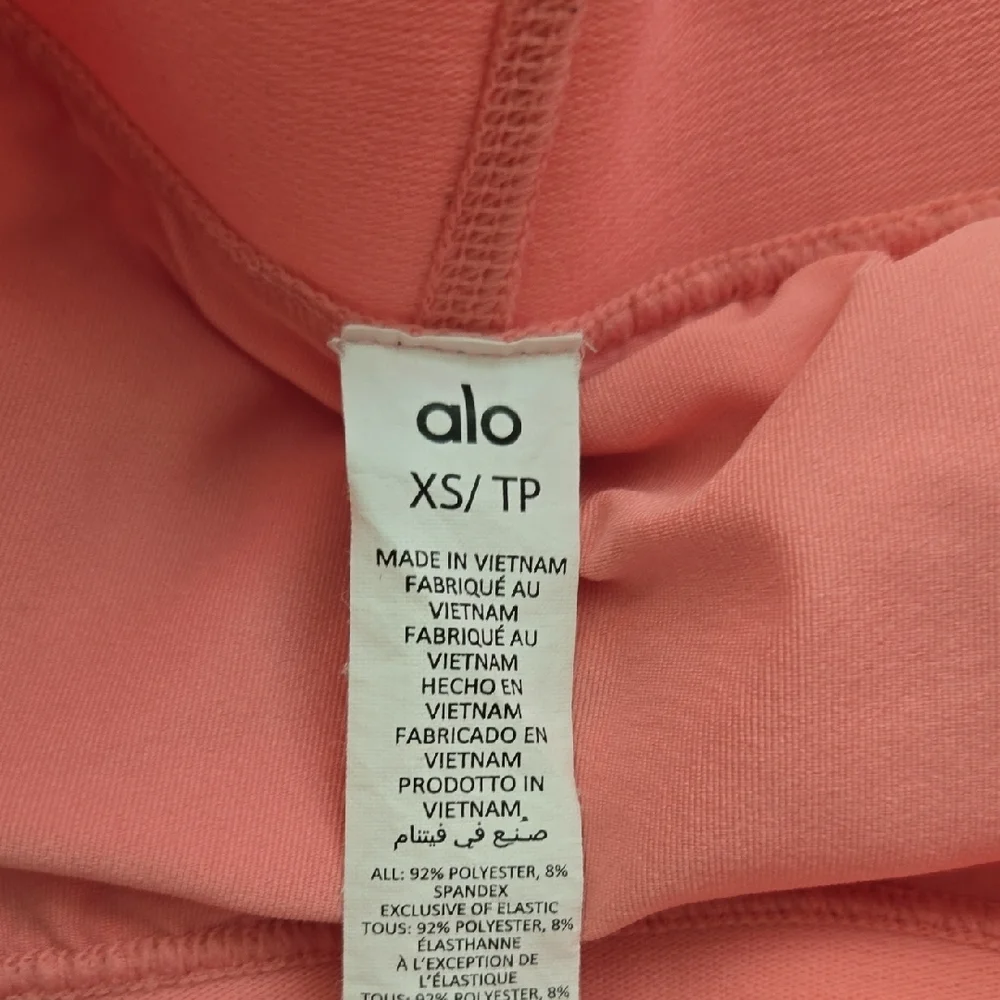 ALO Yoga Coral-Pink Tennis Skirt